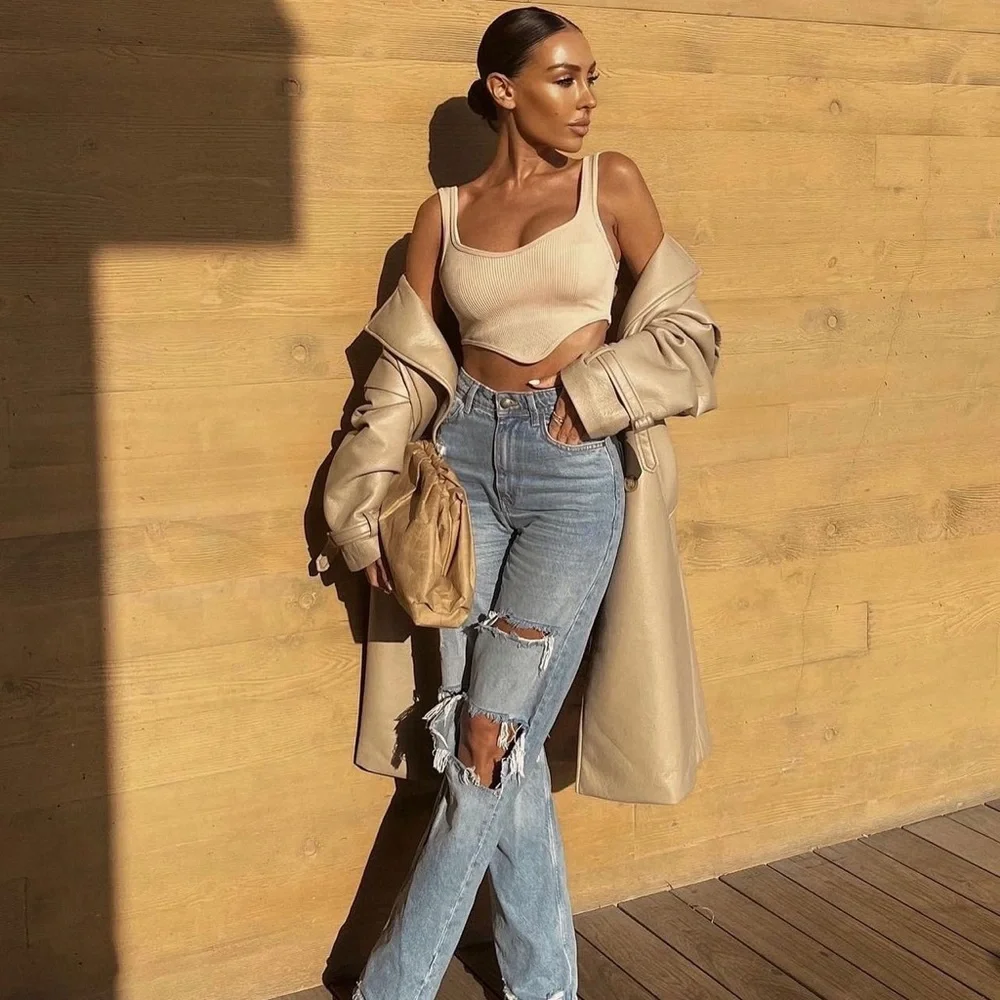 Zara Beige Pink Seamless Corset Top - Picture 6 of 16